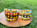 Sunflower embroidery hairband
